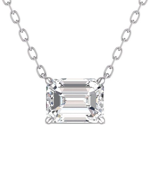 Lab Grown Diamonds Metallic 14k 0.75 Ct. Tw. Lab Grown Diamond Necklace