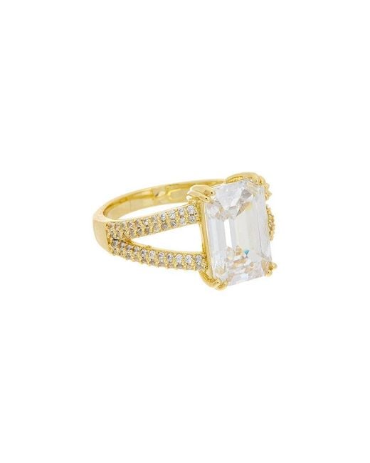 Juvell White 18K Plated Cz Ring