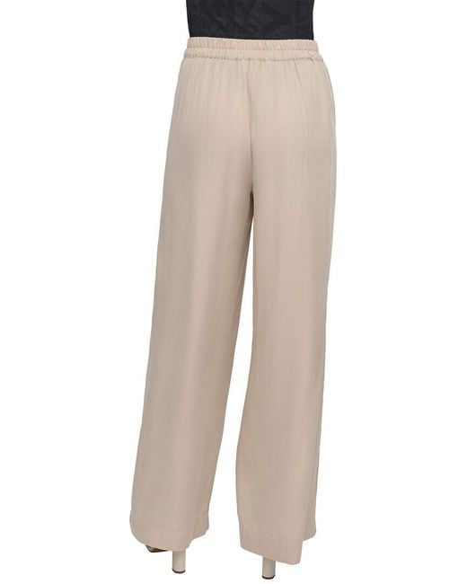DKNY Natural Pull-On Wide Leg Pant