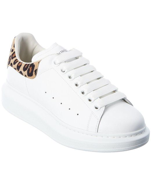 alexander mcqueen oversized leather sneakers