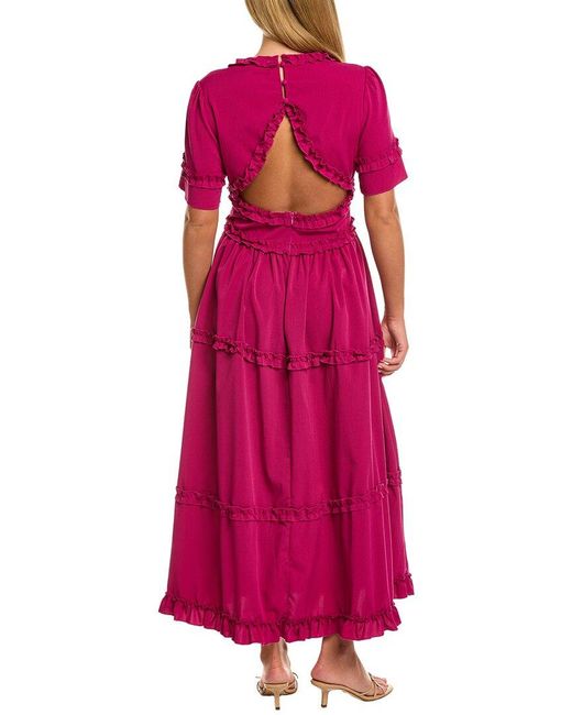 Estellina Pink Maxi Dress