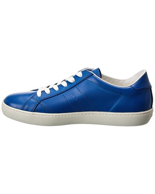 Tod's Blue Leather Sneaker for men