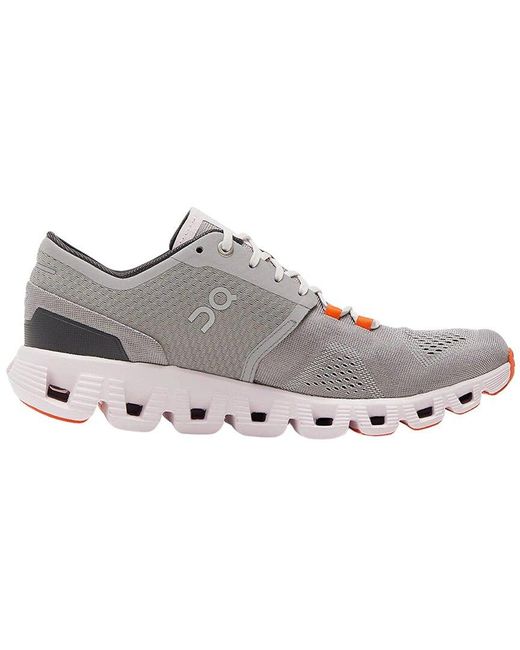 On Shoes Gray Cloud X Running Shoe