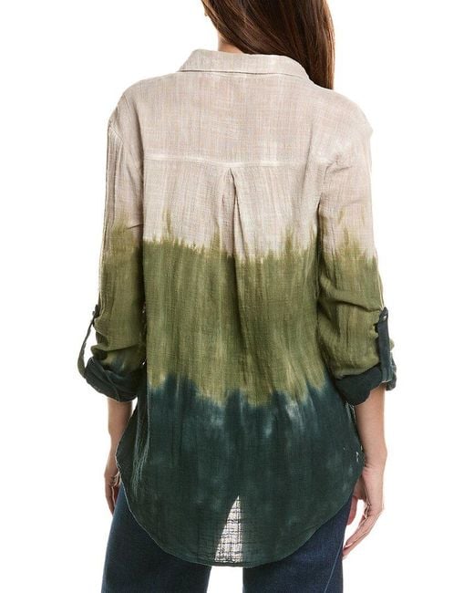 XCVI Green Porter Blouse