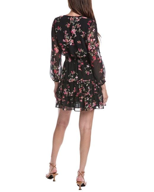 Cece Black Smocked Waist Mini Dress