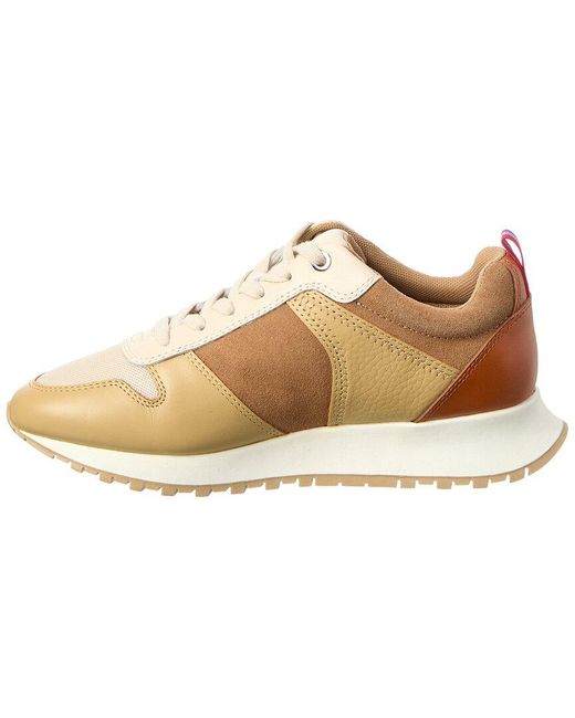J.McLaughlin Natural Emerson Leather & Suede Sneaker