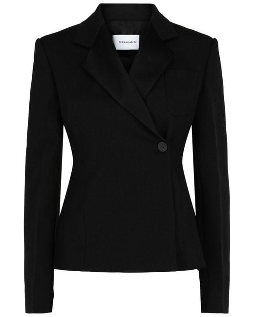 Ferragamo Black Tuxedo Jacket