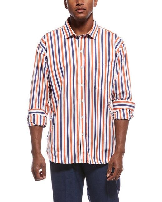 tyler boe Orange Tyler Boe Stripe Shirt for men