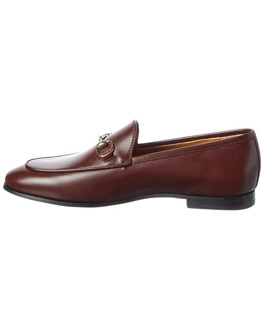 Gucci Brown Jordaan Leather Loafer
