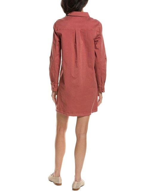 Michael Stars Red Eleanor Shirtdress