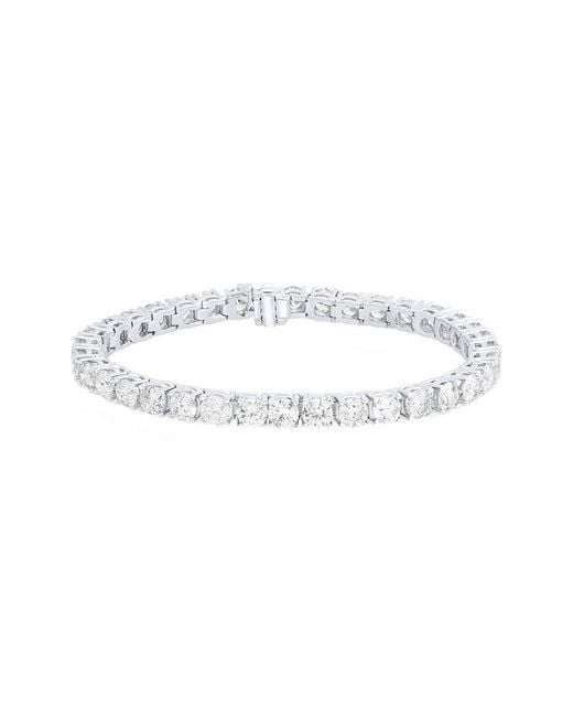 Diana M White 18K 8.10 Ct. Tw. Diamond Tennis Bracelet