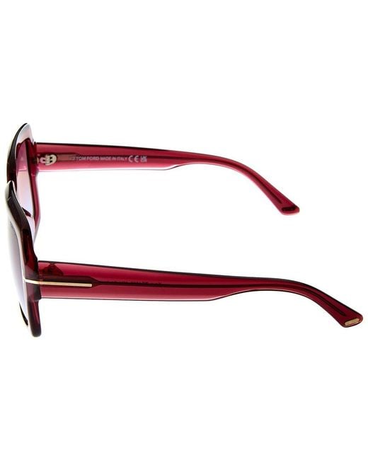 Tom Ford Red Kaya 54Mm Sunglasses