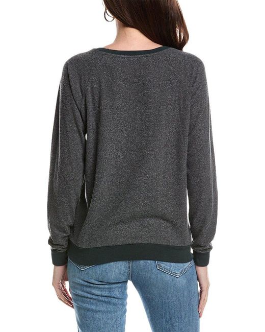 Sol Angeles Gray Waves Pullover