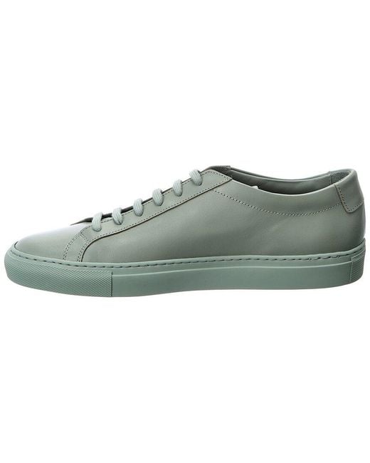 Common Projects Green Original Achilles Low Leather Sneaker for men