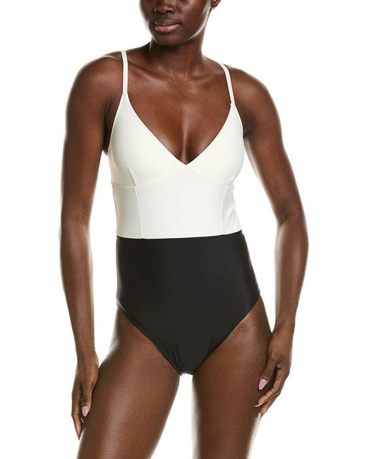summersalt Brown The Long Torso Wave One-Piece