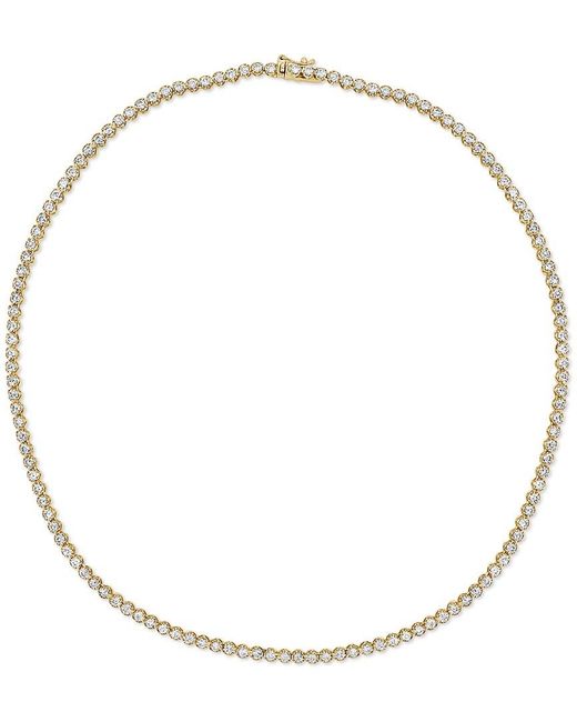 Sabrina Designs Metallic 14K 5.40 Ct. Tw. Diamond Tennis Necklace