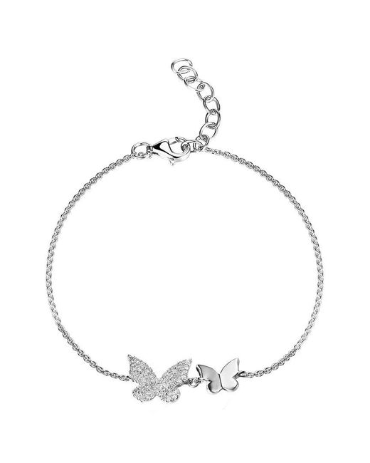 Sabrina Designs Metallic 14k 0.15 Ct. Tw. Butterfly Bracelet