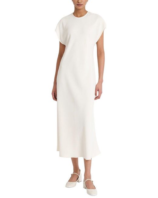 Luxely White Midi Dress