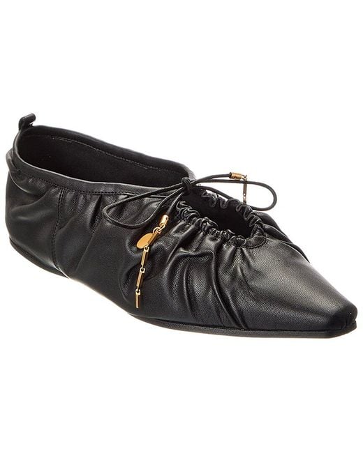 Stella McCartney Black Porter Flat