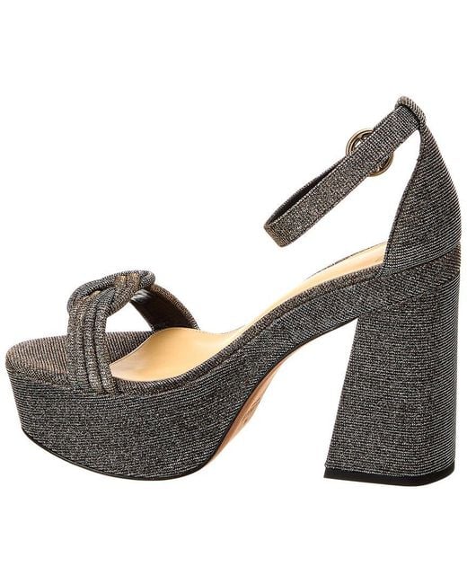 Alexandre Birman Black Vicky X Strap 120 Platform Sandal