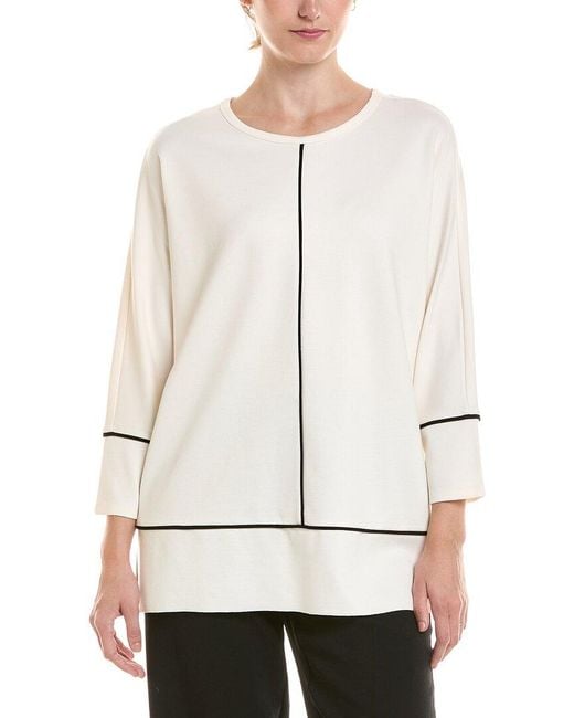 Jones New York Natural Dolman Sleeve Tunic