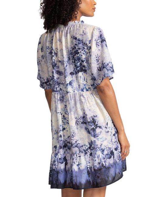 Johnny Was Blue Azurra Dress