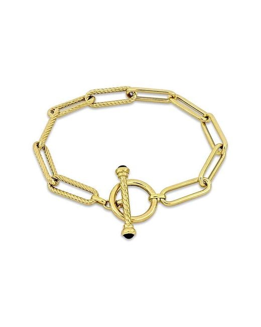Rina Limor Metallic 14k Paperclip Chain Bracelet