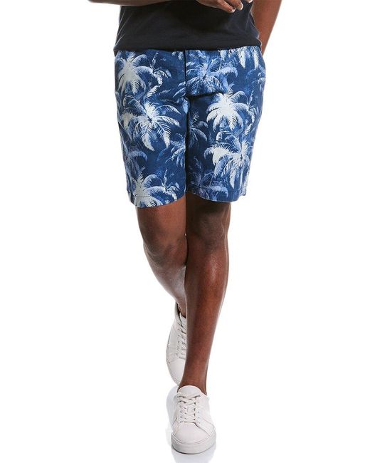 Tommy Bahama Blue Palm Frenzy Linen-blend Short for men