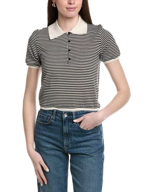 FRAME Gray The Smart Wool-Blend Polo Sweater