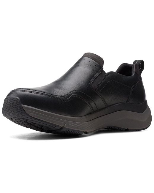 Clarks Black Wave2.0 Edge Leather Loafer for men