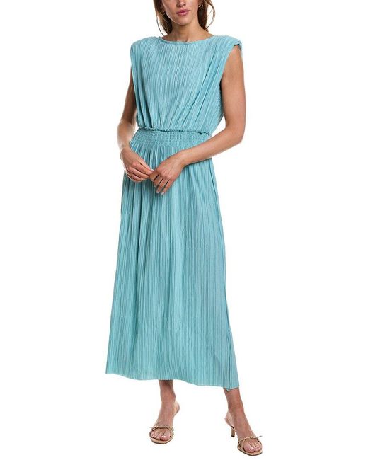 Ichi Blue Yamilet Midi Dress