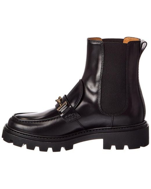 Tod's Black Leather Boot