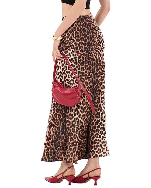 Extro & Vert Red Sandi Midi Skirt