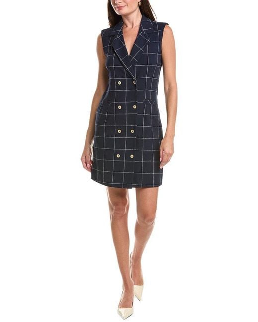 Sharagano Blue Shirtdress