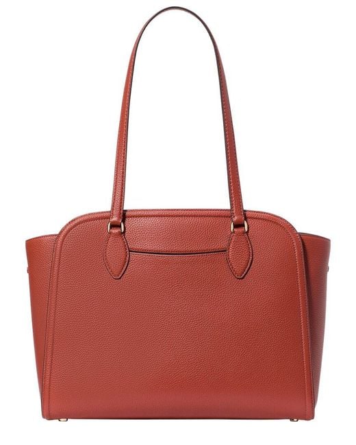 Kate Spade Red Taylor Pebbled Leather Tote