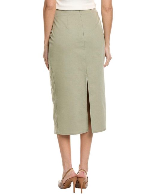 Nordstrom Reiss Nadia Gathered Faux Wrap Midi Skirt
