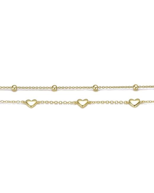 Rachel Glauber Metallic 14K Plated Station Bracelet