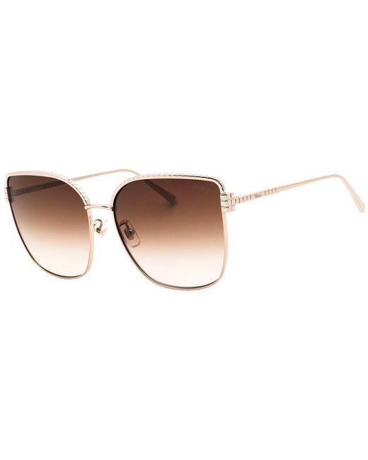 Chopard Brown Schg67M 63Mm Sunglasses