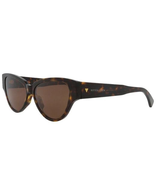 Bottega Veneta Brown Bv1319S 56Mm Sunglasses