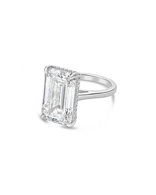Diana M White Diana M. Platinum 12.00 Ct. Tw. Lab-Grown Diamond Solitaire Ring