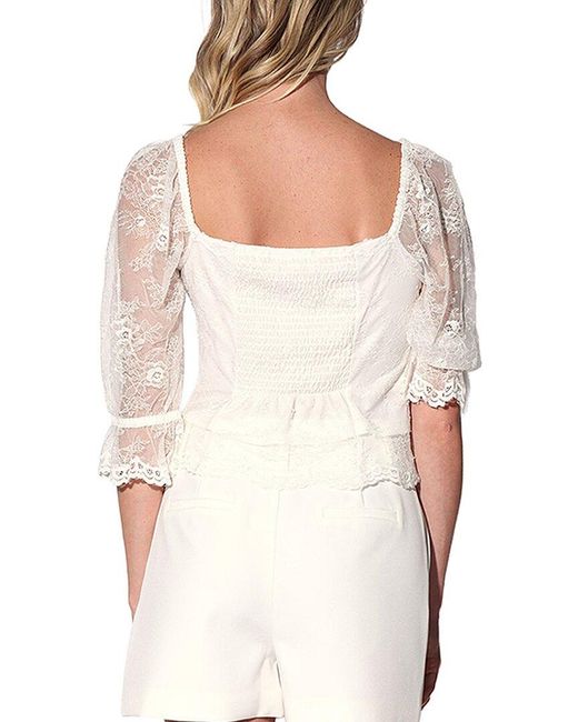Walter Baker White Georgina Top