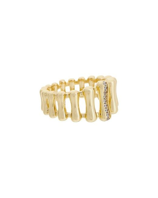 Juvell White 18K Plated Cz Ring