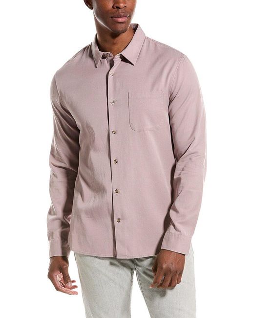 Vince Pink Vacation Shirt for men