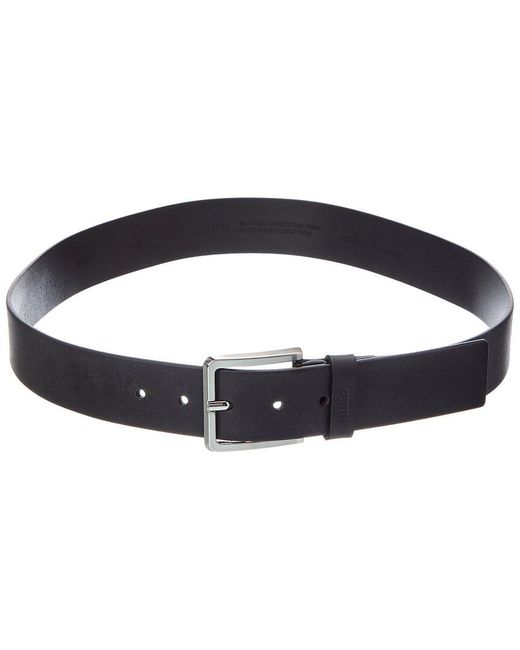 Boss Blue Gionios Leather Belt for men
