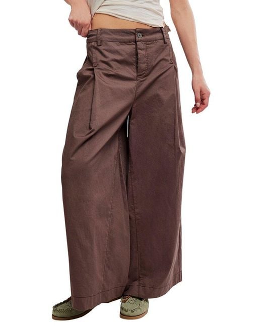 Free People Brown Silverlake Chino Relaxed Pant