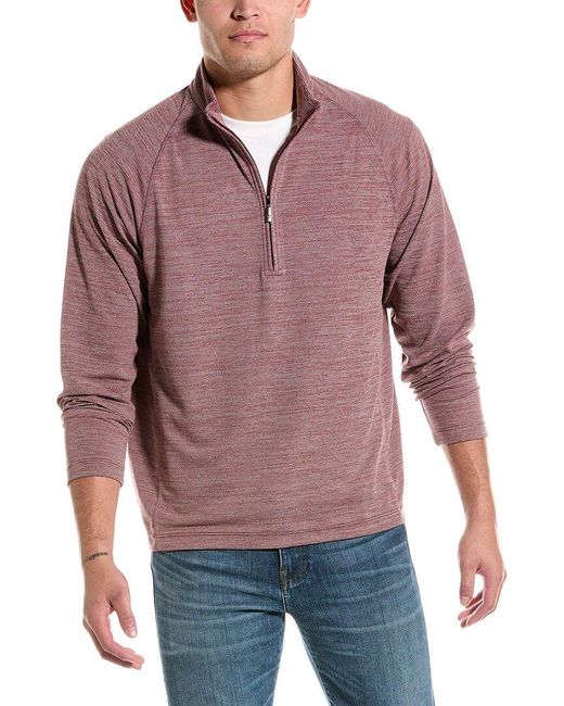 Tommy Bahama Red Play Action 1/2-zip Pullover for men