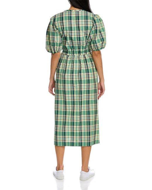 10 Crosby Derek Lam Green Tiana Midi Dress