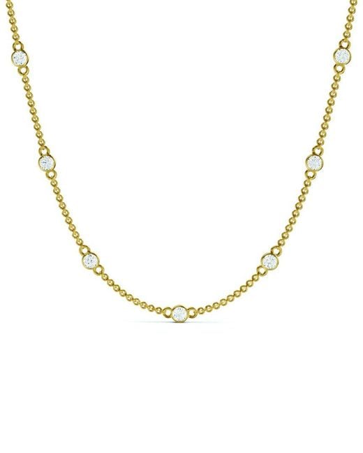 Lab Grown Diamonds Metallic 14K 4.00 Ct. Tw. Lab-Grown Diamond Necklace