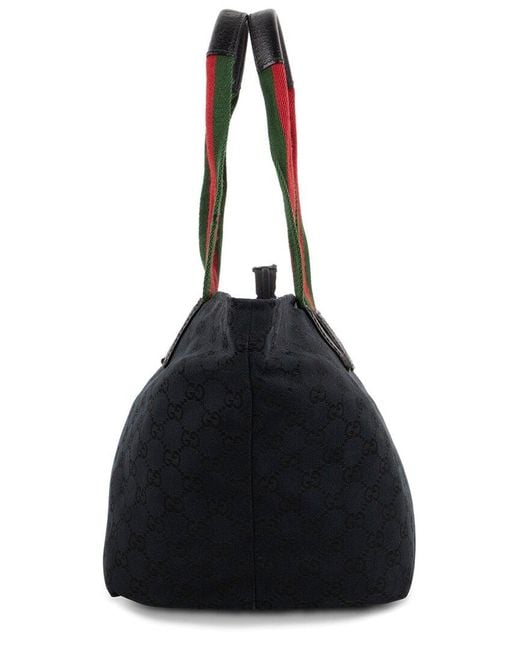 Gucci Black Gg Canvas Original Tote (Authentic Pre-Loved)