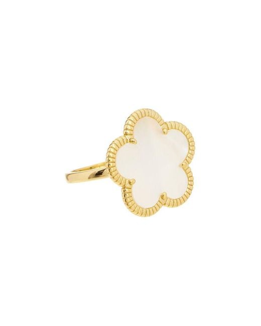 Juvell Metallic 18K Plated Clover Ring